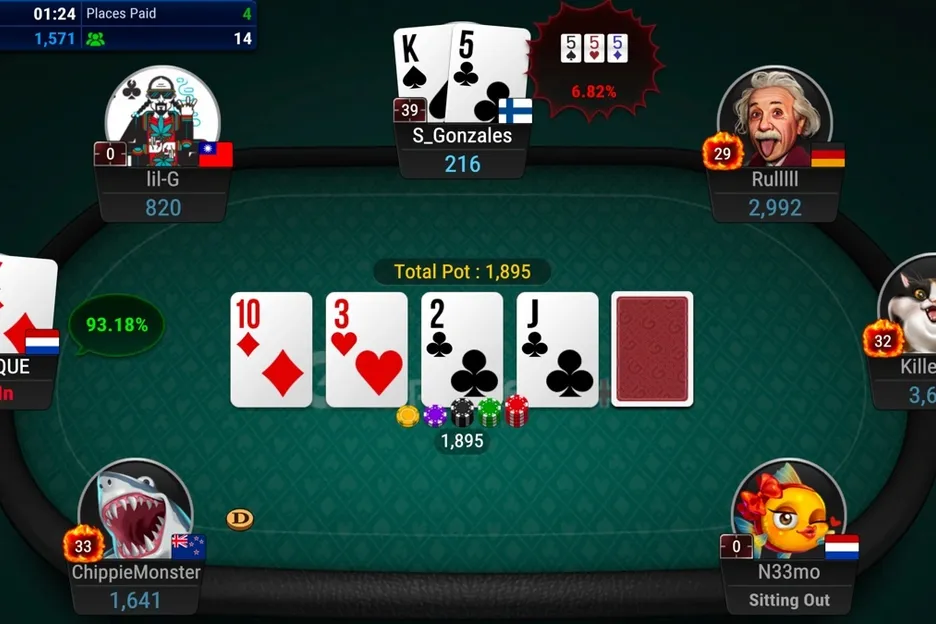 Мобильное приложение GGPokerOK для смартфона